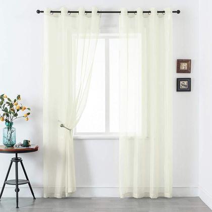 Kép valamiből Voile függöny 130 x 230 cm  -  krémszínű