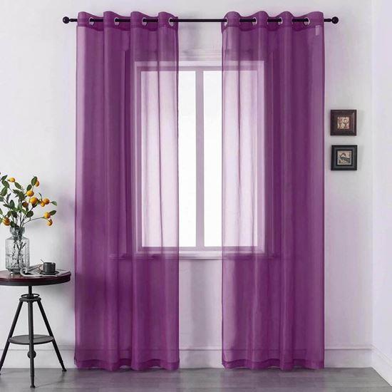 Kép valamiből Voile függöny 130 x 230 cm  -  bordó