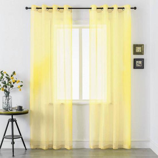 Kép valamiből Voile függöny 130 x 230 cm  -  sárga