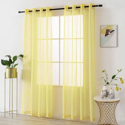 Kép valamiből Voile függöny 130 x 230 cm  -  sárga