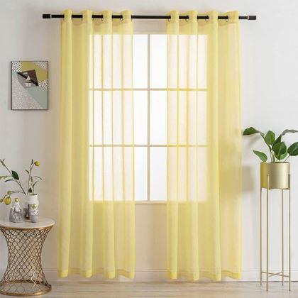 Kép valamiből Voile függöny 130 x 230 cm  -  sárga