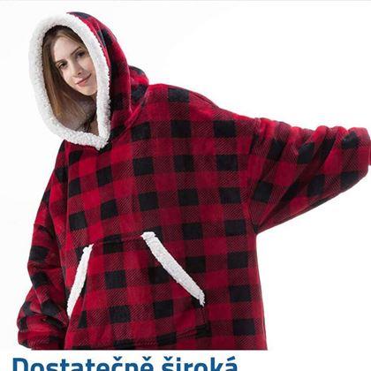 Kép valamiből Meleg pulóver szőrmével  -  kockás