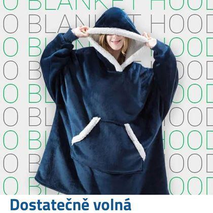 Kép valamiből Meleg pulóver szőrmével  -  kék