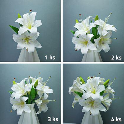 Kép valamiből Mű liliomcsokor - fehér
