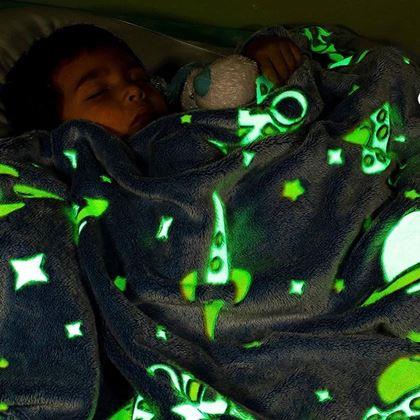 Kép valamiből Világító pokróc  -  világűr