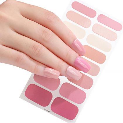 Kép valamiből Körömmatricák  - világos rózsaszín keverék