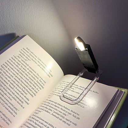 Kép valamiből Összecsukható LED olvasólámpa csipesszel