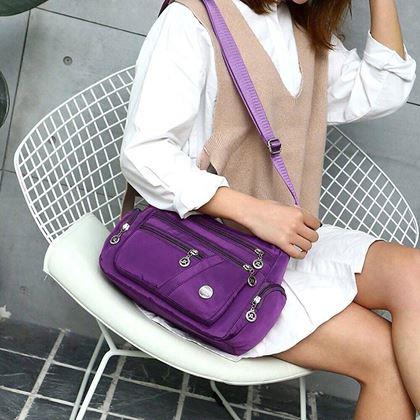 Kép valamiből Válltáska  -  lila