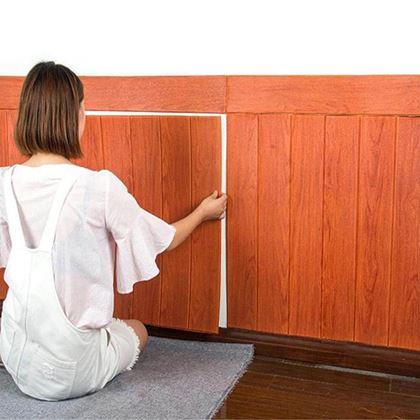 Kép valamiből 3D tapéta fa burkolat - cédrus