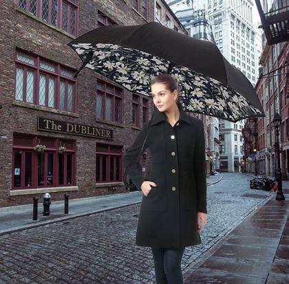 Kép valamiből Fordított esernyő  -  fehér virágok