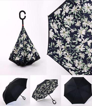 Kép valamiből Fordított esernyő  -  fehér virágok