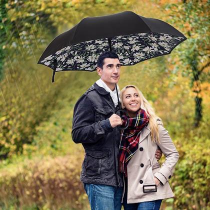 Kép valamiből Fordított esernyő  -  fehér virágok