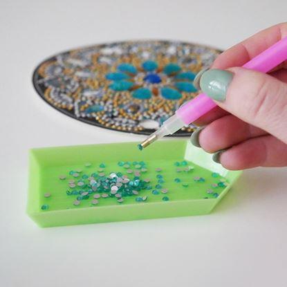 Kép Gyémántszemes festés LED mandala lámpa - kék