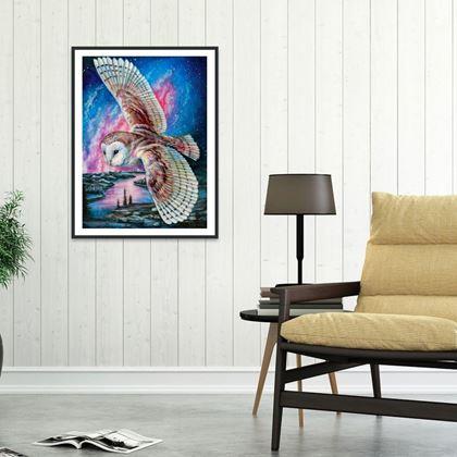 Kép valamiből Gyémántszemes kirakó – fa - Gyöngybagoly