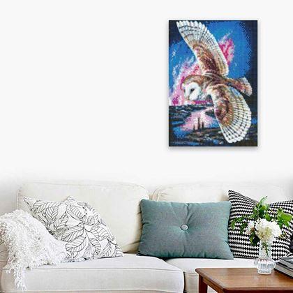 Kép valamiből Gyémántszemes kirakó – fa - Gyöngybagoly