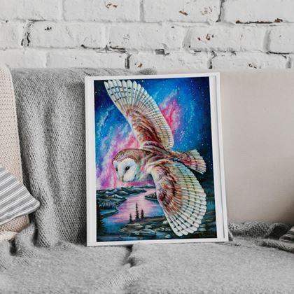 Kép valamiből Gyémántszemes kirakó – fa - Gyöngybagoly