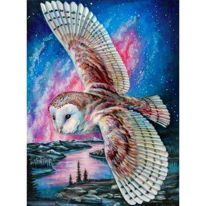 Kép valamiből Gyémántszemes kirakó – fa - Gyöngybagoly