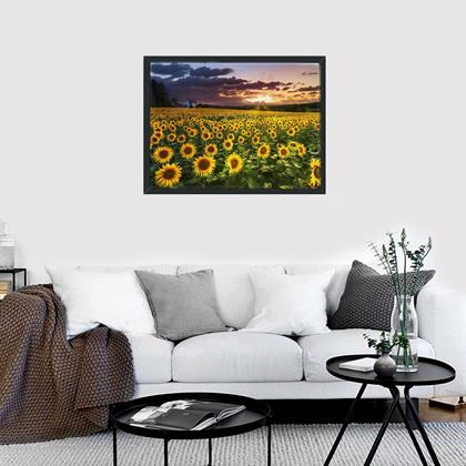 Kép valamiből Gyémántszemes kirakó – fa - napraforgómező