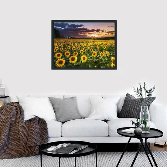 Kép valamiből Gyémántszemes kirakó – fa - napraforgómező