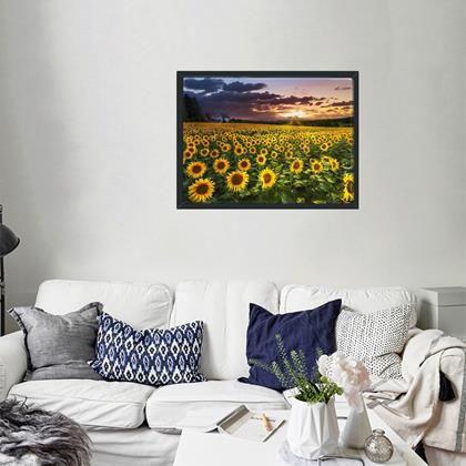 Kép valamiből Gyémántszemes kirakó – fa - napraforgómező