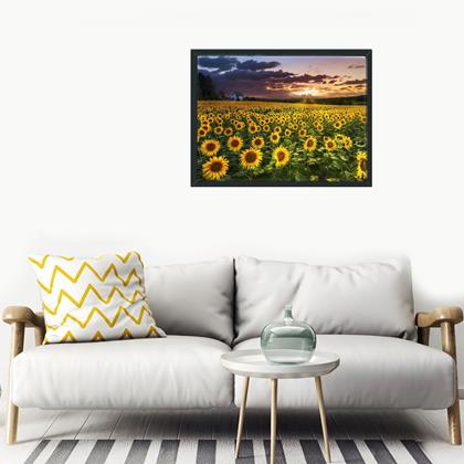 Kép valamiből Gyémántszemes kirakó – fa - napraforgómező