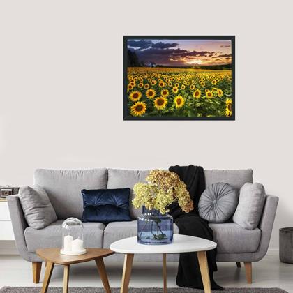 Kép valamiből Gyémántszemes kirakó – fa - napraforgómező