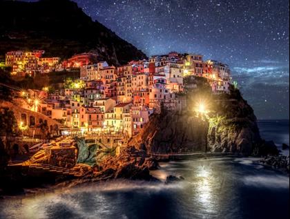 Kép valamiből Gyémántszemes kirakó – fa - Cinque Terre