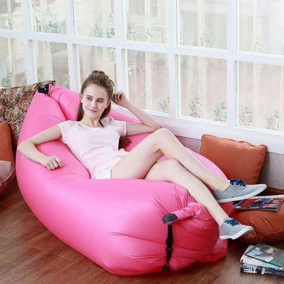 Kép Felfújható Lazy bag kétrétegű pihenőzsák 