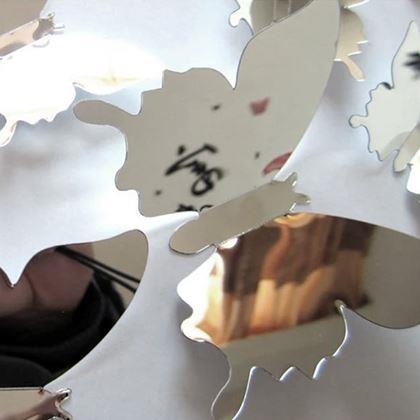 Kép valamiből Tükörlepke 12 db - ezüst