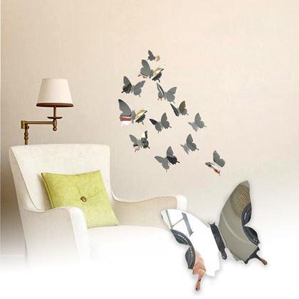 Kép valamiből Tükörlepke 12 db - ezüst