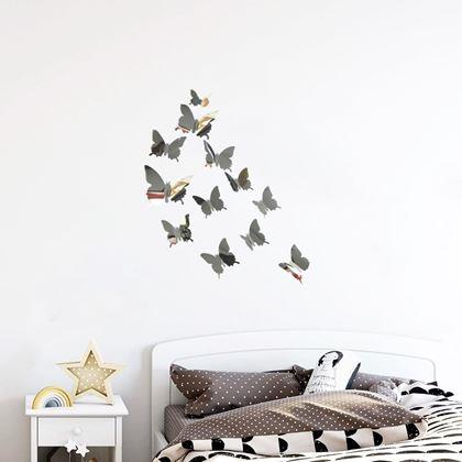 Kép valamiből Tükörlepke 12 db - ezüst