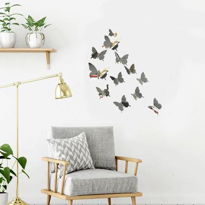 Kép valamiből Tükörlepke 12 db - ezüst