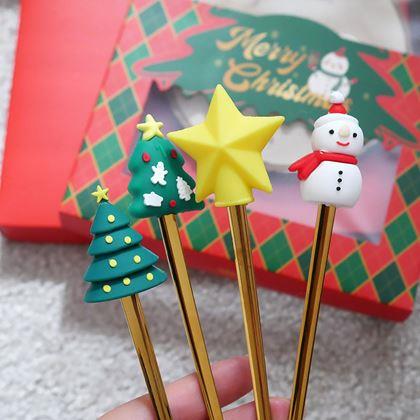 Kép valamiből Karácsonyi kanálkészlet ajándékdobozban, 4 db