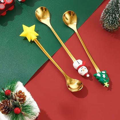 Kép valamiből Karácsonyi kanálkészlet ajándékdobozban, 4 db