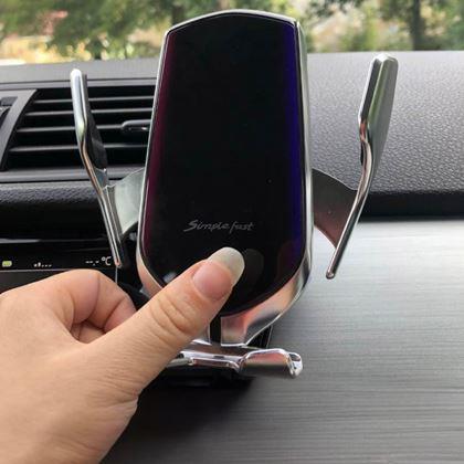 Kép valamiből Deluxe mobiltelefon-tartó vezeték nélküli töltéssel