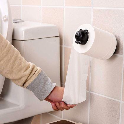 Kép valamiből WC-papír tartó - cica