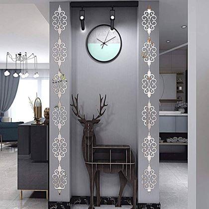 Kép valamiből Tükrös matrica ornamentumok 10 db - ezüst