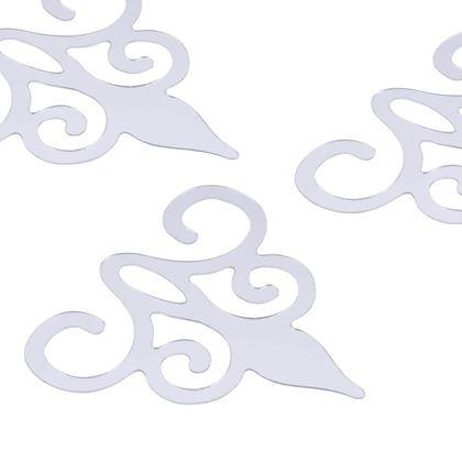 Kép valamiből Tükrös matrica ornamentumok 10 db - ezüst