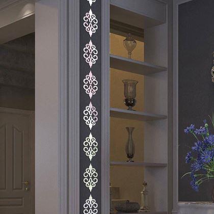 Kép valamiből Tükrös matrica ornamentumok 10 db - ezüst