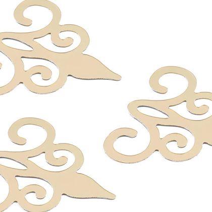 Kép valamiből Tükrös matrica ornamentumok 10 db - arany