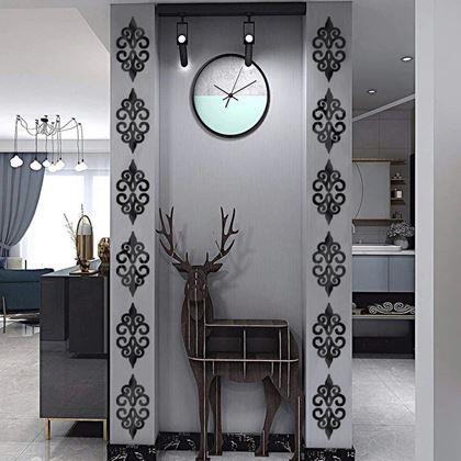 Kép valamiből Tükrös matrica ornamentumok 10 db - fekete