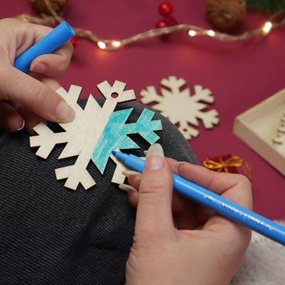 Kép Fa Karácsonyi Díszek - 32 darab kiszínezéshez