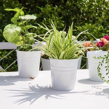 Kép valamiből Függő virágcserép erkélyre  - fehér