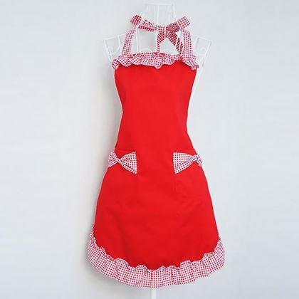 Kép valamiből Retro főzőköpeny  -  piros