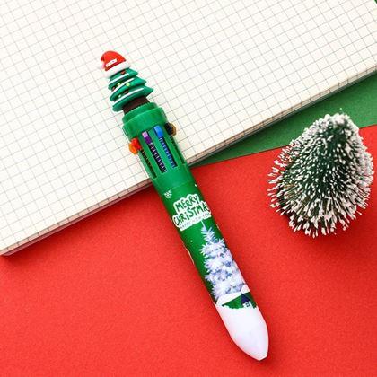 Kép valamiből Többszínű karácsonyi toll - karácsonyfa