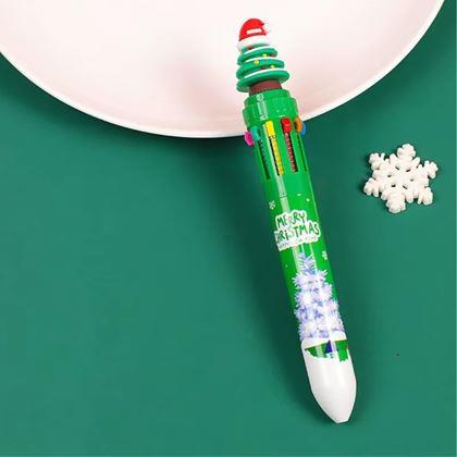 Kép valamiből Többszínű karácsonyi toll - karácsonyfa