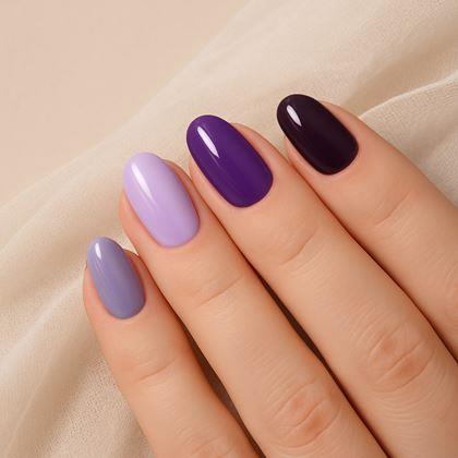 Kép valamiből Körömmatricák  - lila keverék