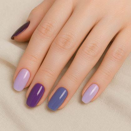 Kép valamiből Körömmatricák  - lila keverék