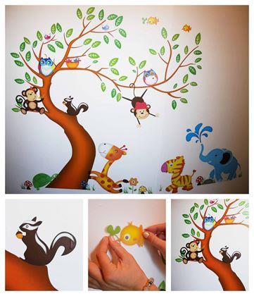 Kép valamiből Gyerek falmatricák - állatok
