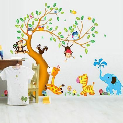 Kép valamiből Gyerek falmatricák - állatok